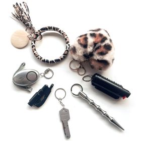 Love Hair Ball Key Knife Bracelet Self-defense Suit