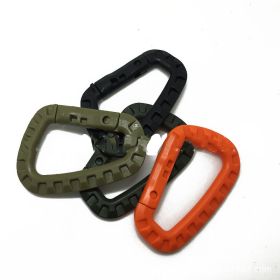 Plastic D-Ring Locking Carabiner Light but Strong NOT for Climbing(Pack of 10)