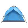 2-3 Person Double-Deck Tow-Door Hydraulic Automatic Tent Free Build Outdoor Tent Blue