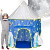 Pop Up Kids Tent - Spaceship Rocket Indoor Playhouse Tent for Boys and Girls