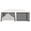 Party Tent with 4 Mesh Sidewalls 13.1'x19.7' White