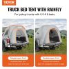 VEVOR Truck Bed Tent, 5.5'-6' Pickup Truck Tent with Rain Layer and Carry Bag, Waterproof PU2000mm Double Layer Truck Tent for Camping, Accommodate 2-