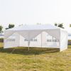 20''x10''(3 x 6m) Six Sides Two Doors Waterproof Tent with Spiral Tubes For Household;  Wedding;  Party;  Parking Shed  XH