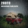 Auto roof tent with 280TC 2000 waterproof lattice cloth for use on vehicles