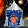 Pop Up Kids Tent - Spaceship Rocket Indoor Playhouse Tent for Boys and Girls