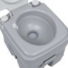 Portable Camping Toilet Gray 5.3+2.6 gal