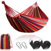 Outdoor Garden Camping Hammock With Straps;  Durable Hammock Holds