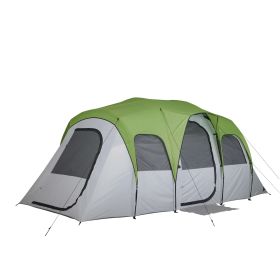 8 Person Clip & Camp Family Tent (Color: Green)