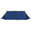 Camping Tent 4 Persons Navy Blue/Yellow