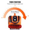 VEVOR Floor Blower, 1/2 HP, 2600 CFM Air Mover for Drying and Cooling, Portable Carpet Dryer Fan with 4 Blowing Angles and Time Function, for Janitori